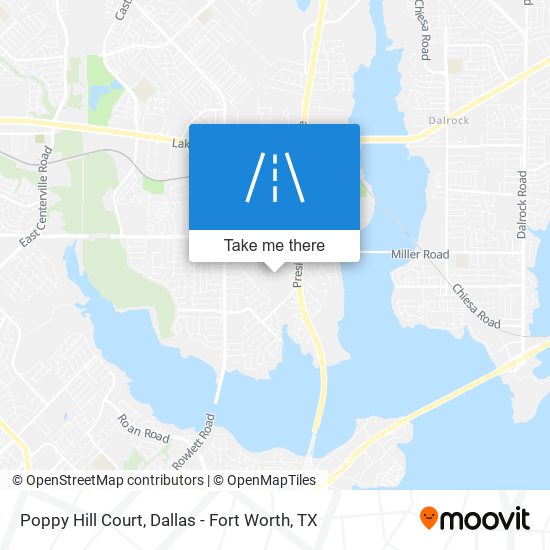 Poppy Hill Court map
