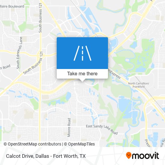 Calcot Drive map