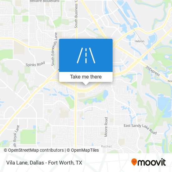Vila Lane map