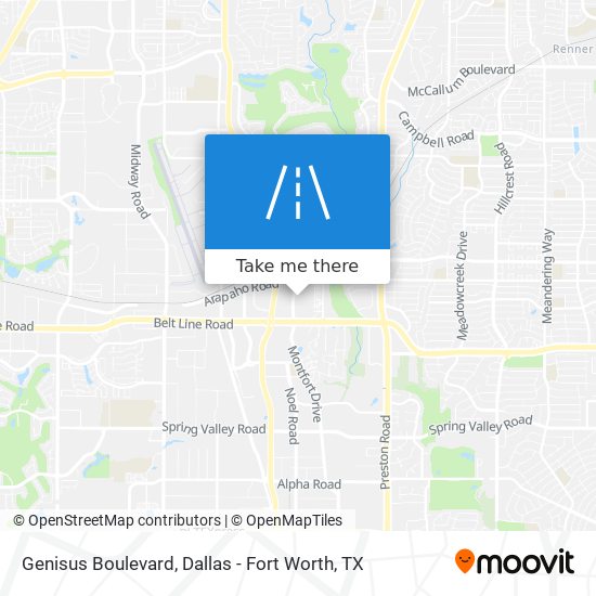 Genisus Boulevard map
