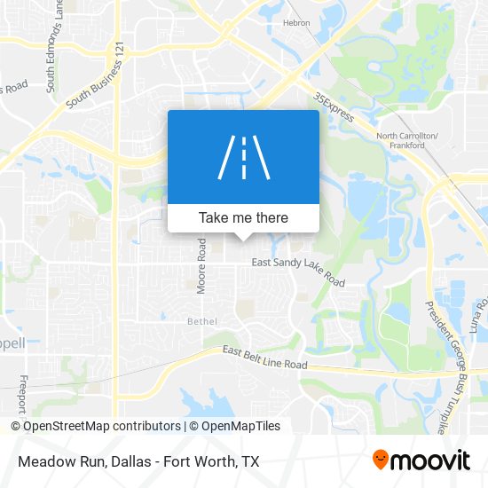 Meadow Run map