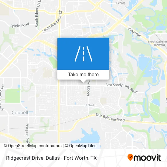 Ridgecrest Drive map