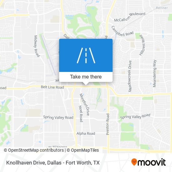 Knollhaven Drive map