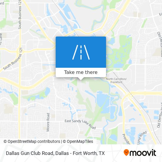 Mapa de Dallas Gun Club Road
