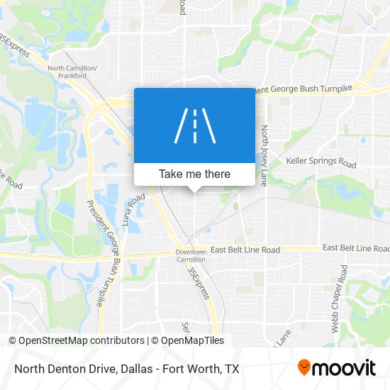 North Denton Drive map