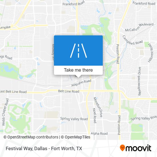 Festival Way map