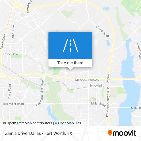 Mapa de Zinnia Drive