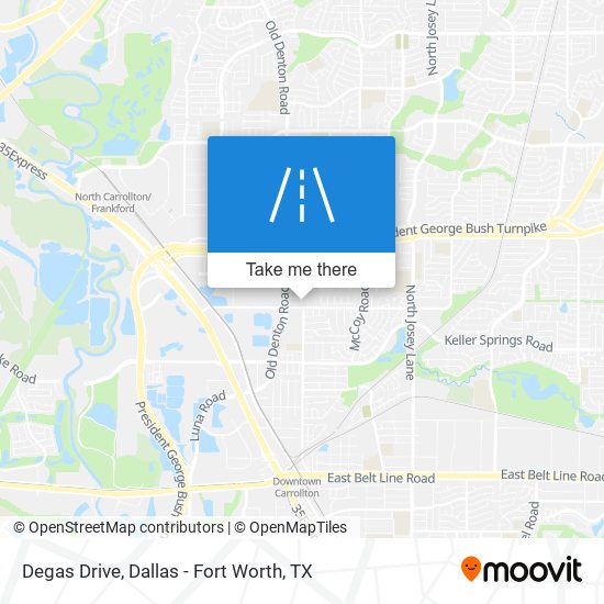 Mapa de Degas Drive