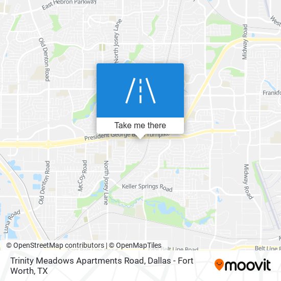 Trinity Meadows Apartments Road map