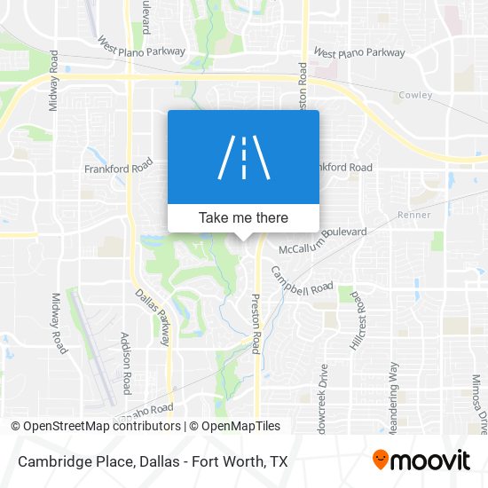 Mapa de Cambridge Place