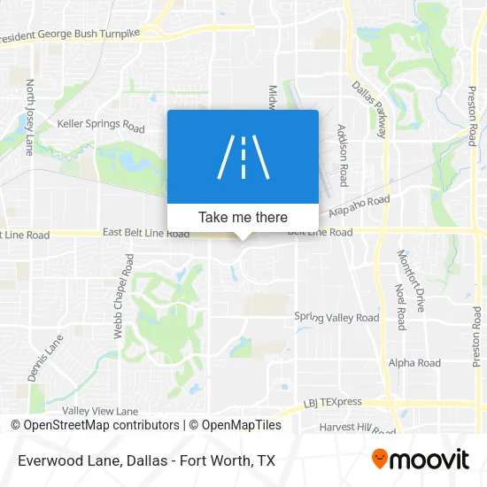 Everwood Lane map