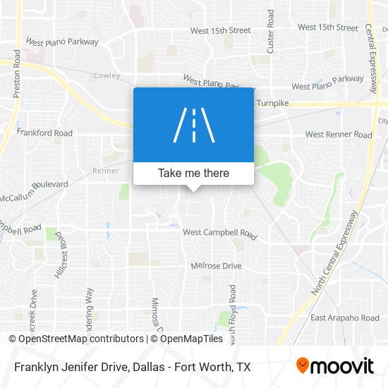 Mapa de Franklyn Jenifer Drive