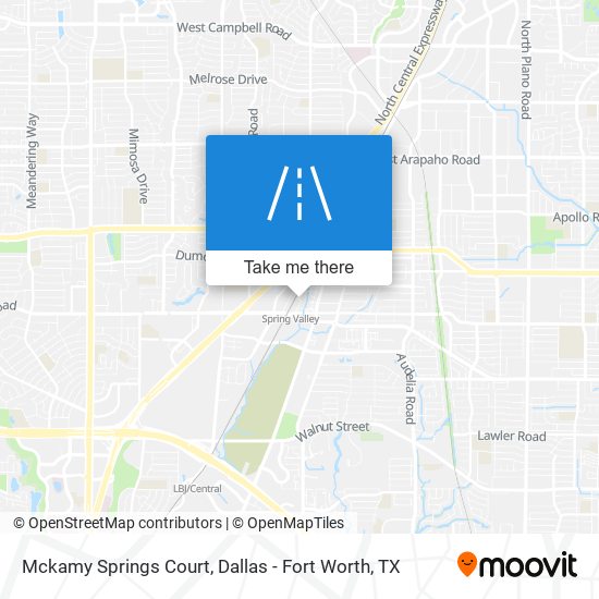 Mapa de Mckamy Springs Court