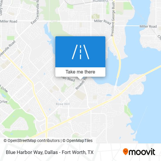 Blue Harbor Way map