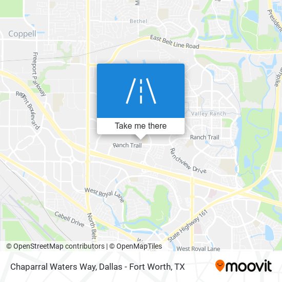 Mapa de Chaparral Waters Way