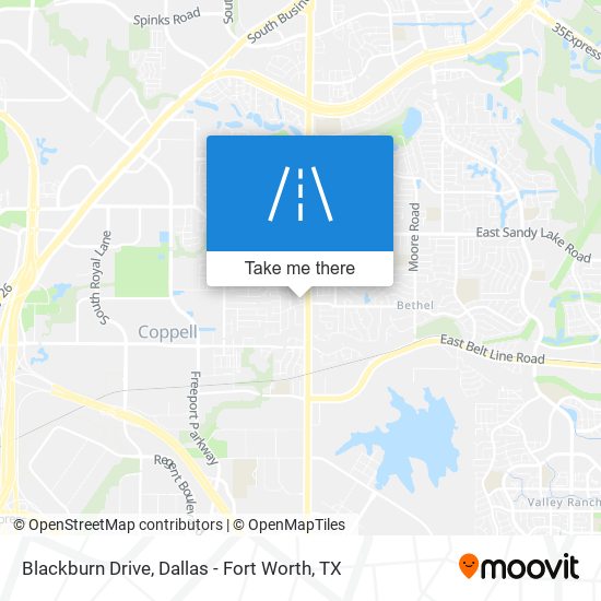Blackburn Drive map