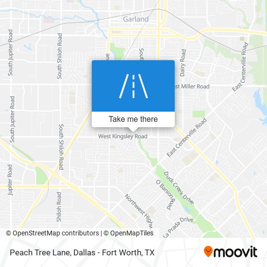 Peach Tree Lane map