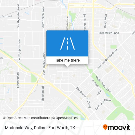 Mcdonald Way map