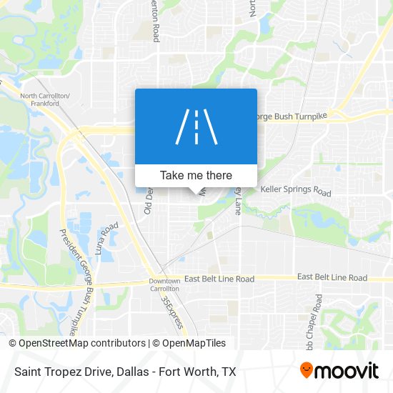 Saint Tropez Drive map