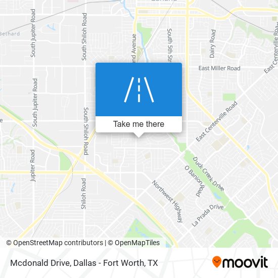 Mcdonald Drive map