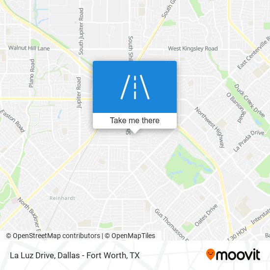 La Luz Drive map