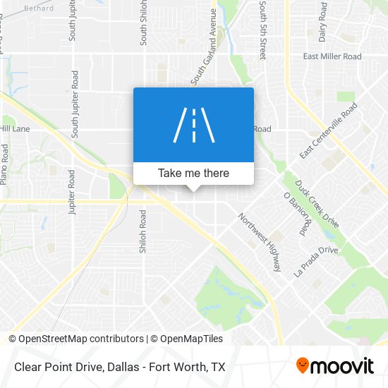 Clear Point Drive map