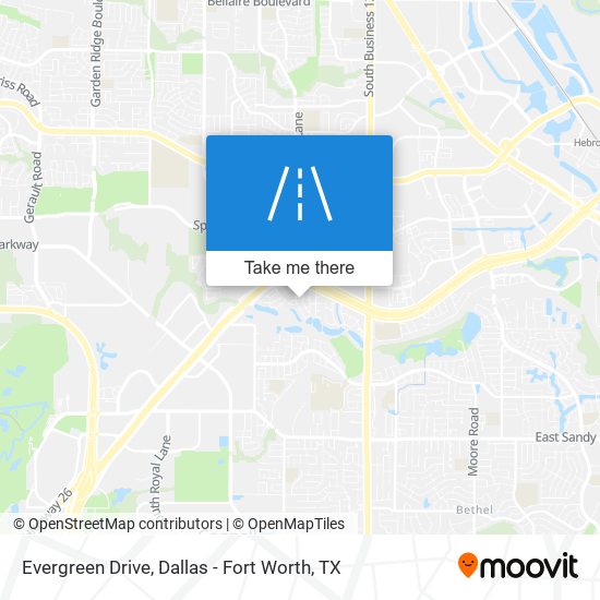 Evergreen Drive map