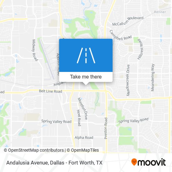 Andalusia Avenue map