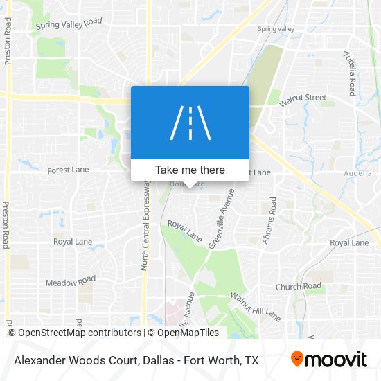 Mapa de Alexander Woods Court