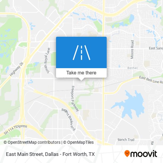 East Main Street map