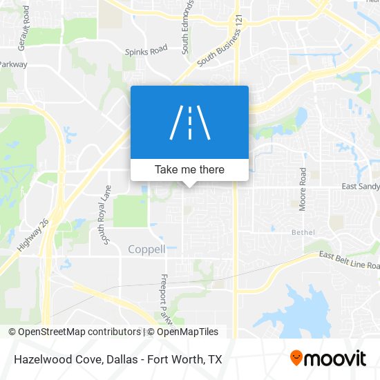 Mapa de Hazelwood Cove