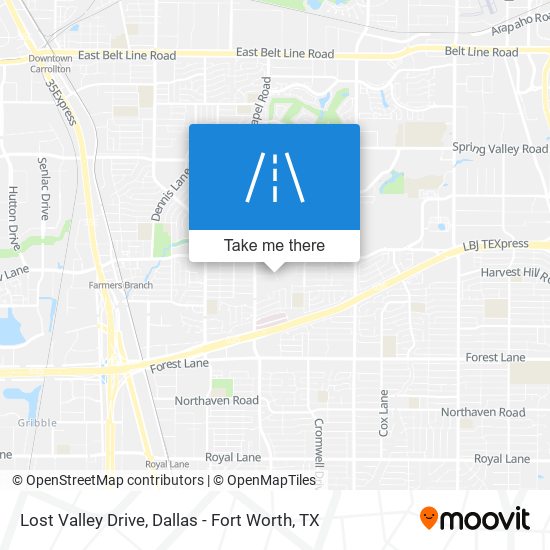 Lost Valley Drive map