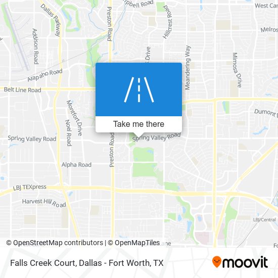 Falls Creek Court map