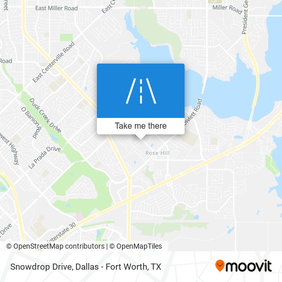 Snowdrop Drive map