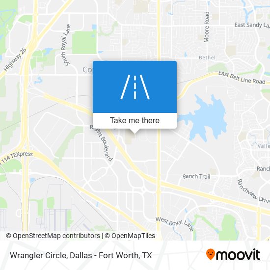 Mapa de Wrangler Circle