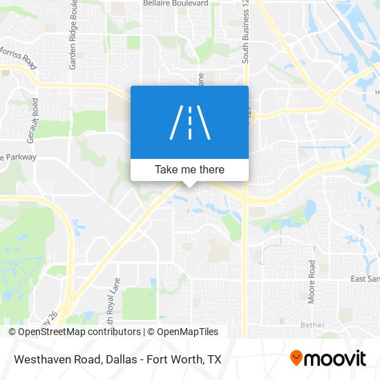 Westhaven Road map