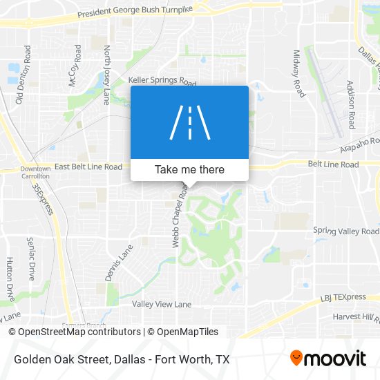 Golden Oak Street map