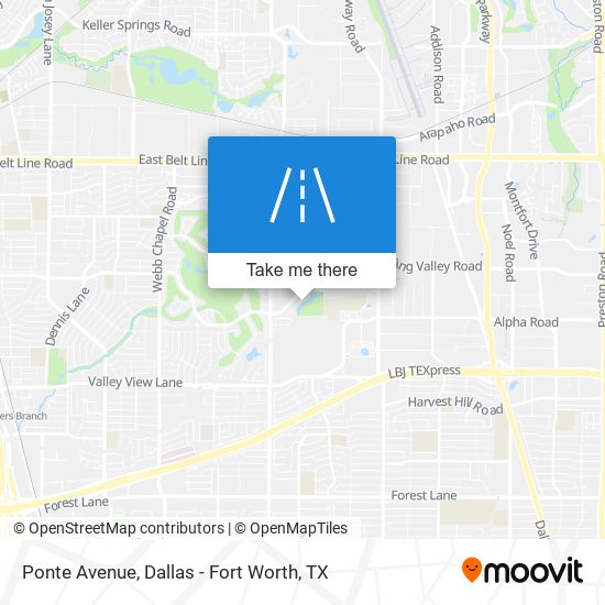 Ponte Avenue map