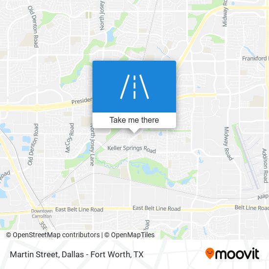 Martin Street map