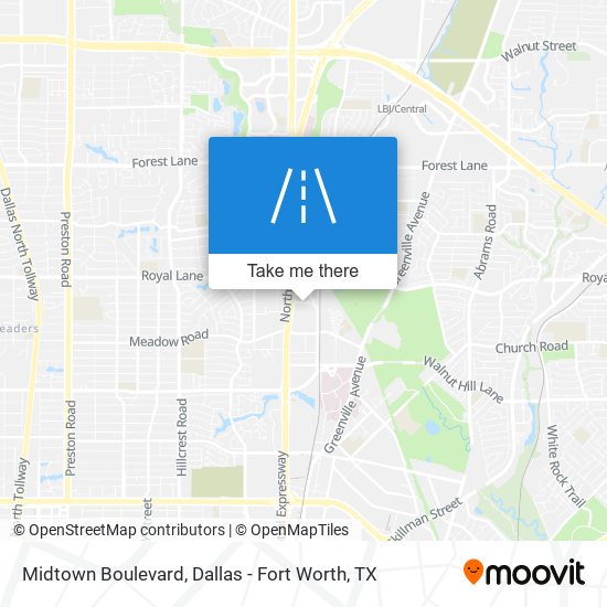 Midtown Boulevard map