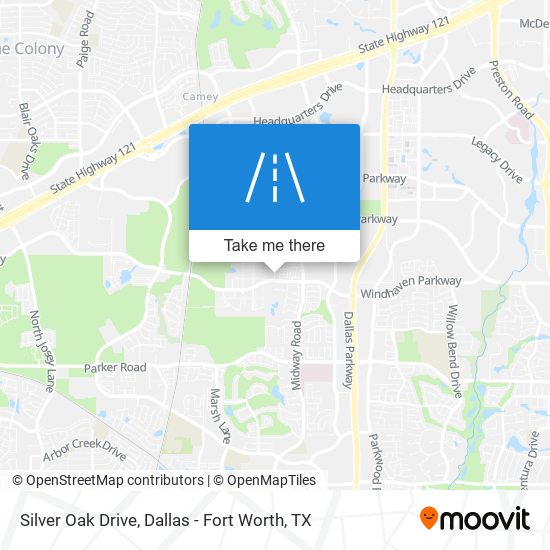 Silver Oak Drive map