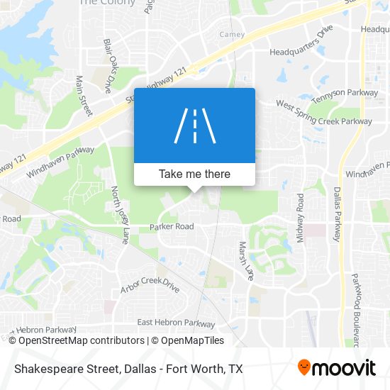 Shakespeare Street map