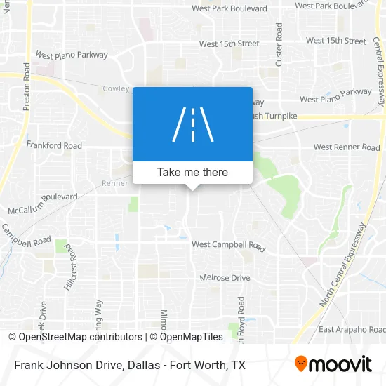 Frank Johnson Drive map