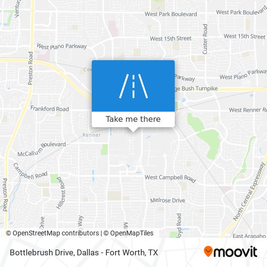 Bottlebrush Drive map