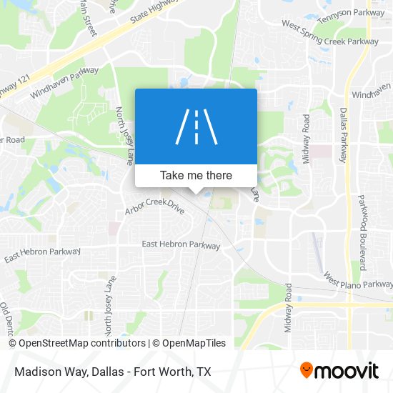 Madison Way map