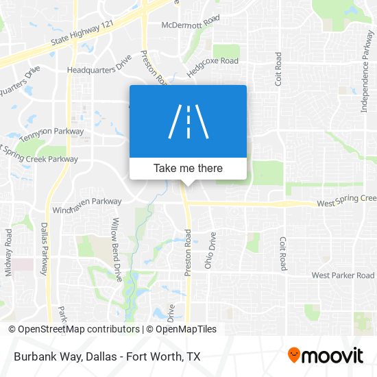 Burbank Way map