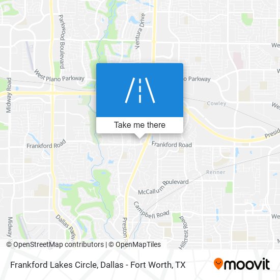 Mapa de Frankford Lakes Circle
