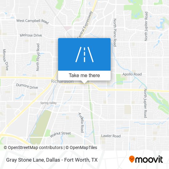 Gray Stone Lane map