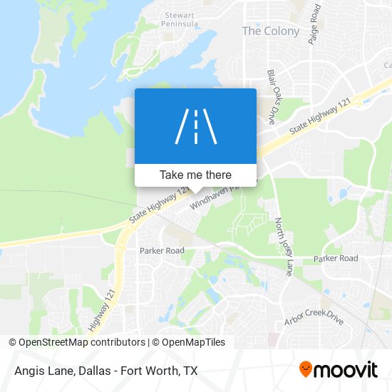 Angis Lane map