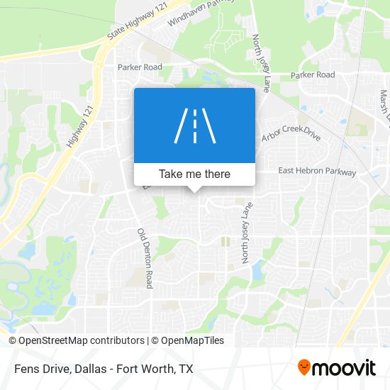 Fens Drive map